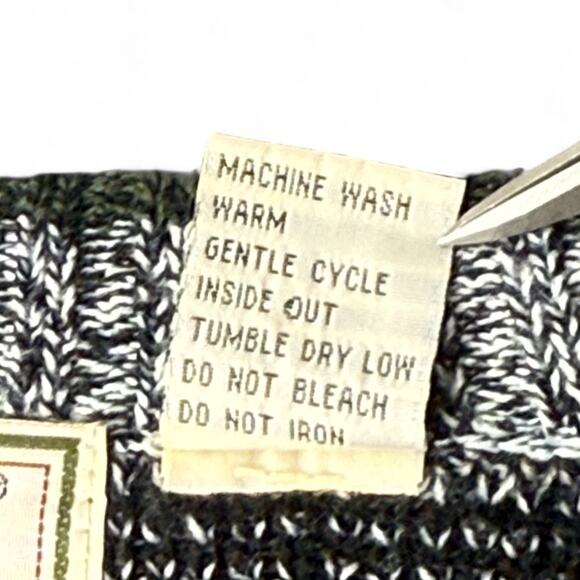 Bugle Boy Vintage Sweater Geo Stripe Y2K 80s 90s Grunge Grandpa Cabincore XL - Picture 3 of 7